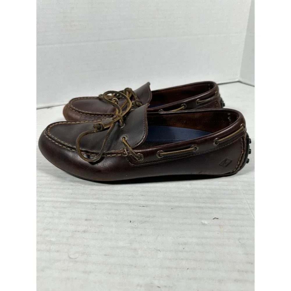 Sperry Top-Sider Mens Dark Brown Leather Driving Loafers STS17881 Size‎ 10.5 M